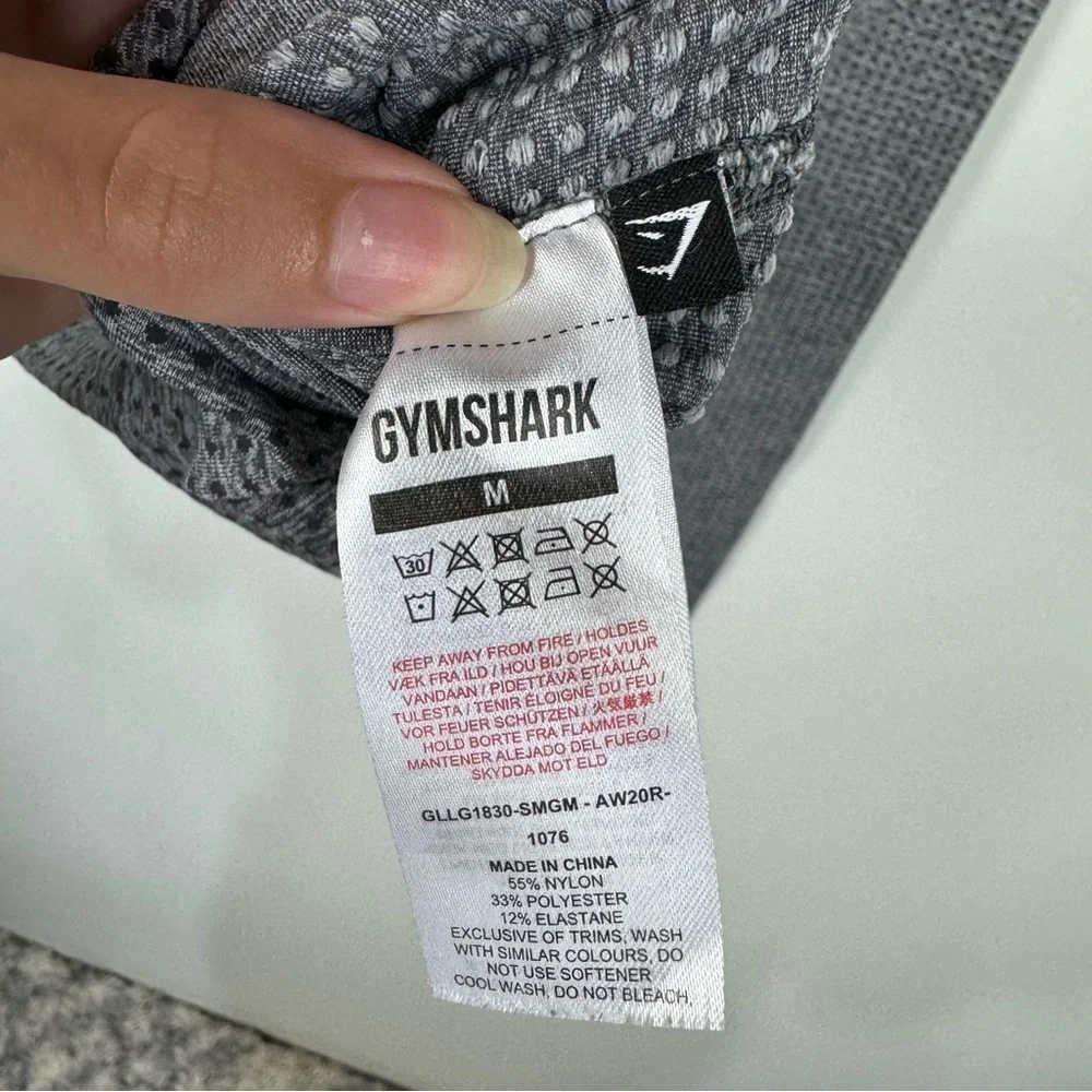 Gymshark Gray Grey Seamless High Rise Full Length Leggings Workout Gym